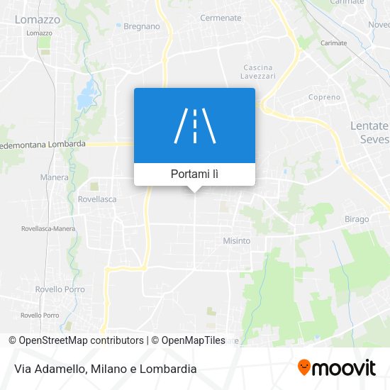 Mappa Via Adamello