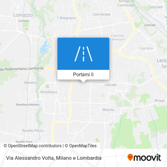 Mappa Via Alessandro Volta