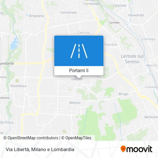 Mappa Via Libertà