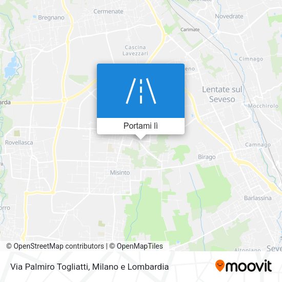 Mappa Via Palmiro Togliatti