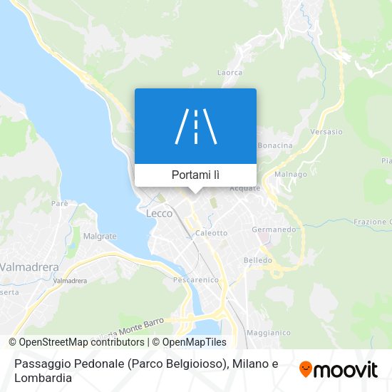 Mappa Passaggio Pedonale (Parco Belgioioso)