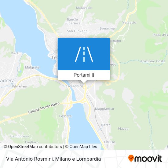 Mappa Via Antonio Rosmini