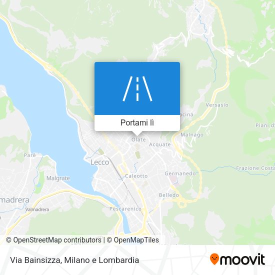 Mappa Via Bainsizza