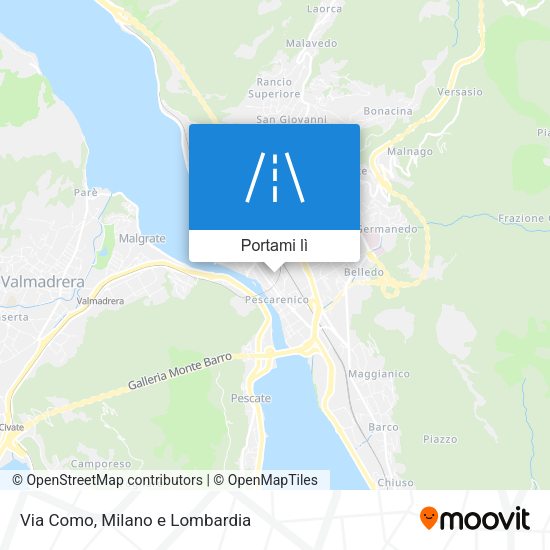 Mappa Via Como