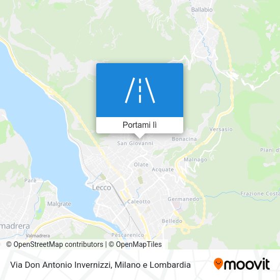 Mappa Via Don Antonio Invernizzi