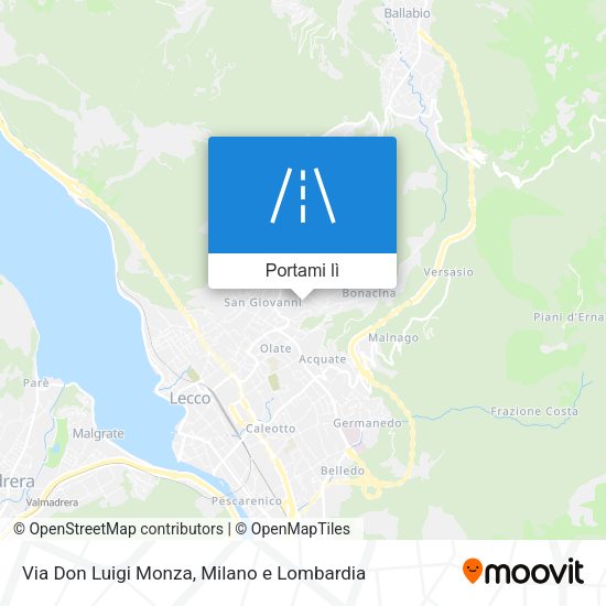 Mappa Via Don Luigi Monza