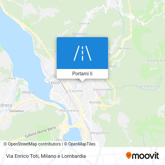Mappa Via Enrico Toti
