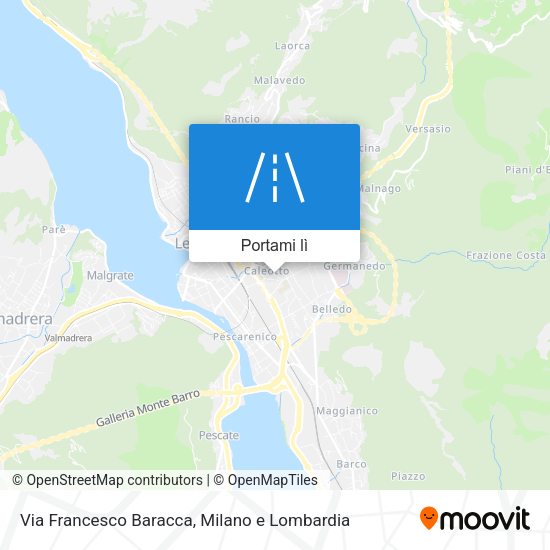 Mappa Via Francesco Baracca