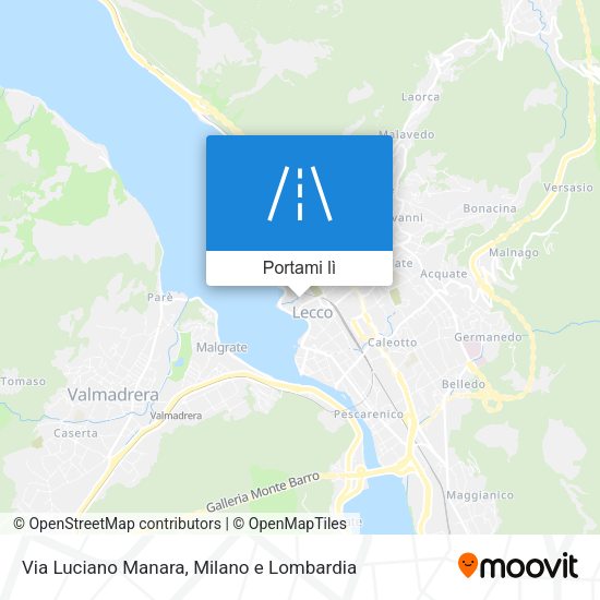 Mappa Via Luciano Manara