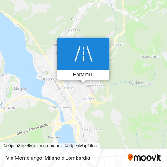 Mappa Via Montelungo