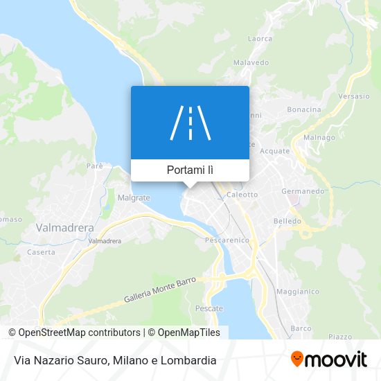 Mappa Via Nazario Sauro