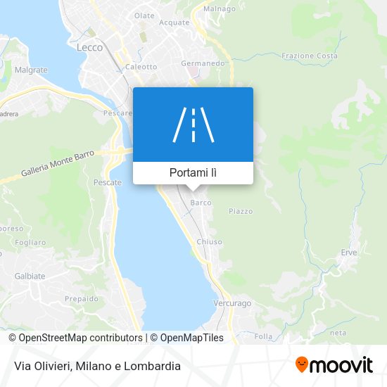 Mappa Via Olivieri