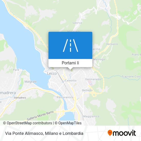 Mappa Via Ponte Alimasco