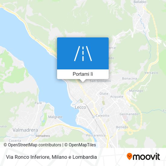 Mappa Via Ronco Inferiore