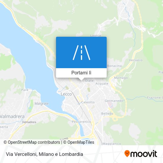 Mappa Via Vercelloni
