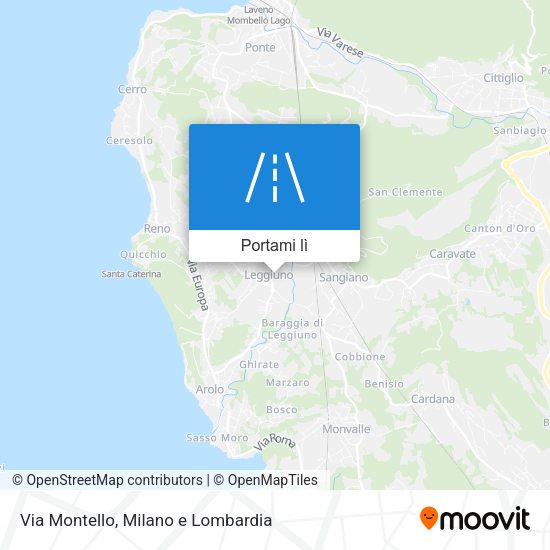 Mappa Via Montello