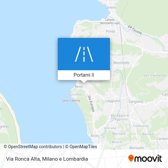 Mappa Via Ronca Alta