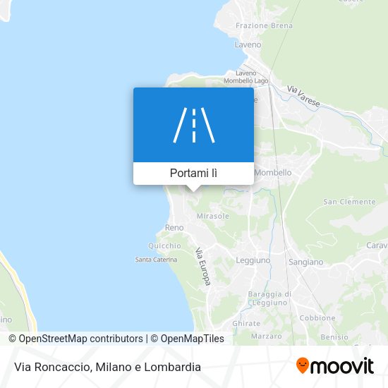 Mappa Via Roncaccio