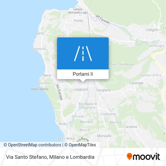 Mappa Via Santo Stefano