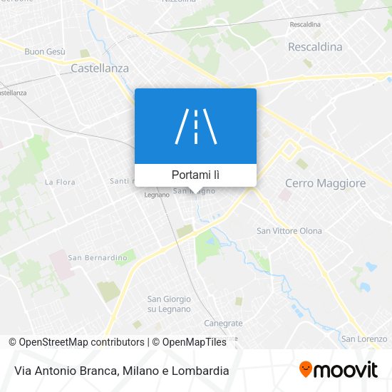 Mappa Via Antonio Branca