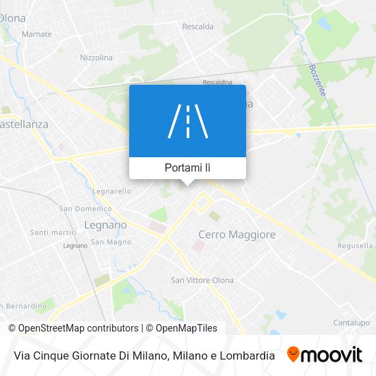 Mappa Via Cinque Giornate Di Milano
