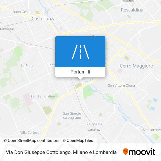 Mappa Via Don Giuseppe Cottolengo