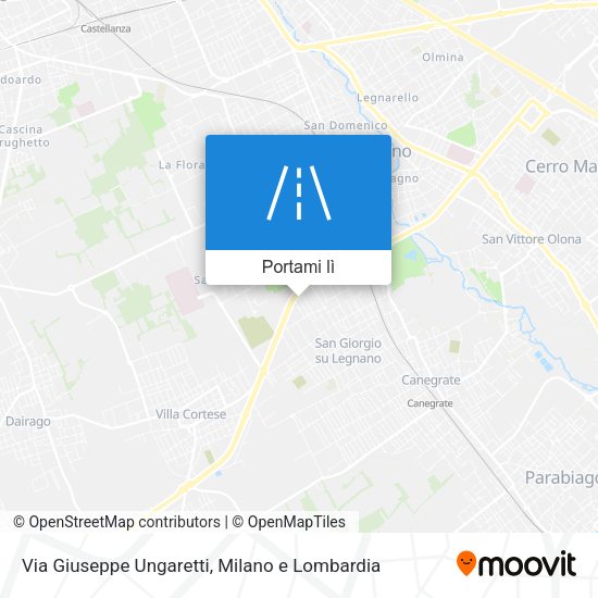 Mappa Via Giuseppe Ungaretti