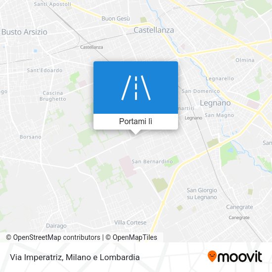 Mappa Via Imperatriz