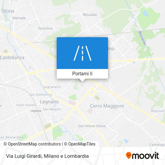 Mappa Via Luigi Girardi