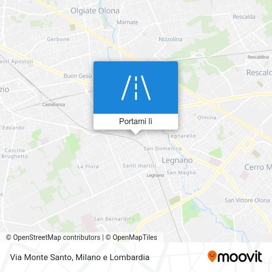 Mappa Via Monte Santo