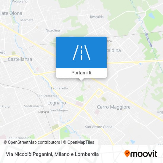 Mappa Via Niccolò Paganini