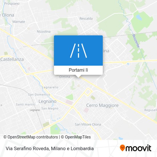 Mappa Via Serafino Roveda
