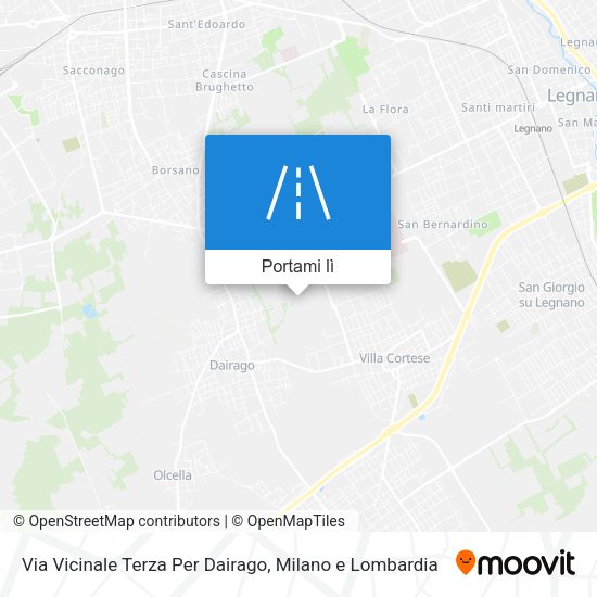 Mappa Via Vicinale Terza Per Dairago