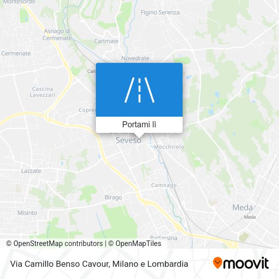 Mappa Via Camillo Benso Cavour