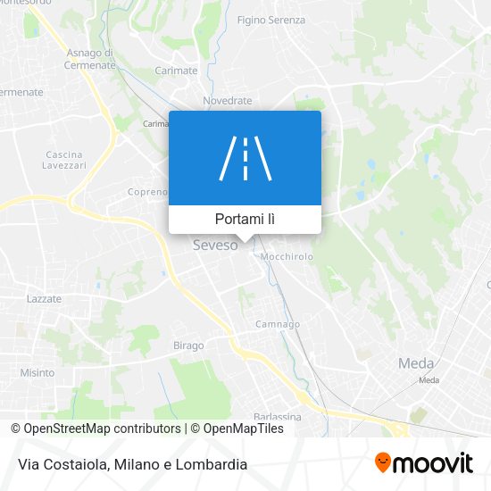 Mappa Via Costaiola