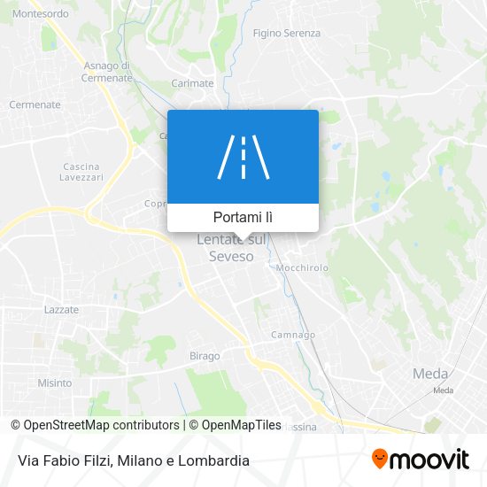 Mappa Via Fabio Filzi