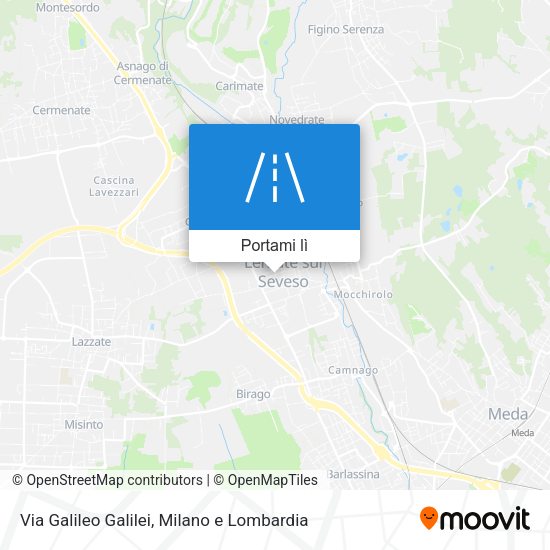 Mappa Via Galileo Galilei