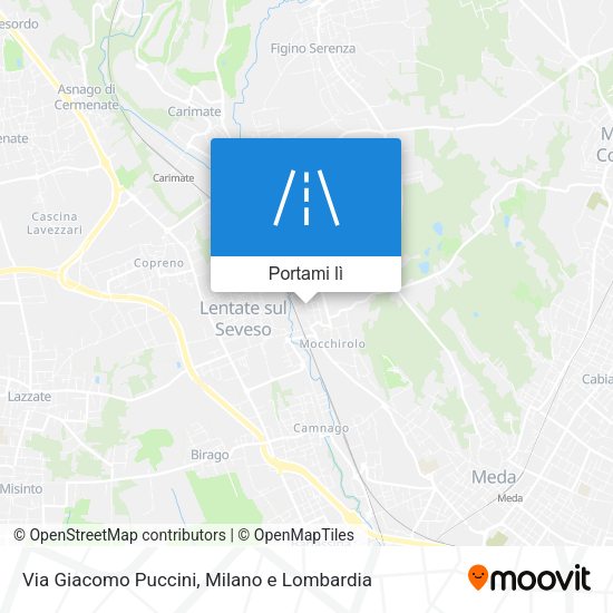 Mappa Via Giacomo Puccini