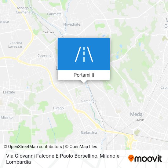 Mappa Via Giovanni Falcone E Paolo Borsellino