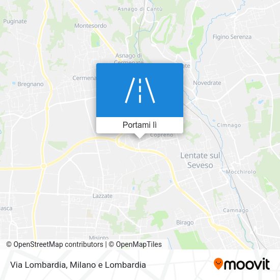 Mappa Via Lombardia