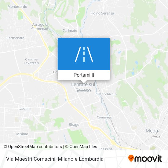 Mappa Via Maestri Comacini
