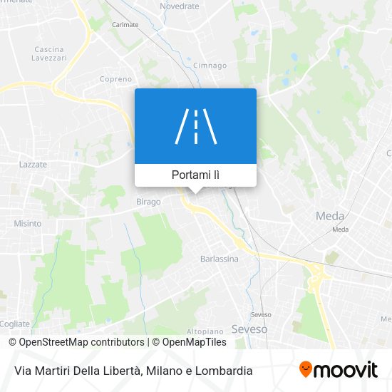 Mappa Via Martiri Della Libertà