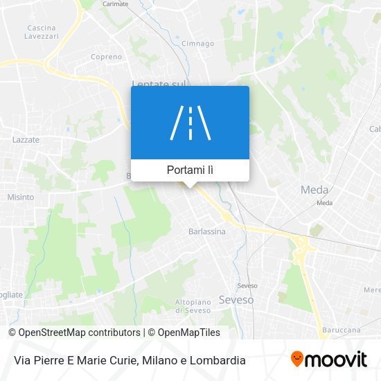 Mappa Via Pierre E Marie Curie