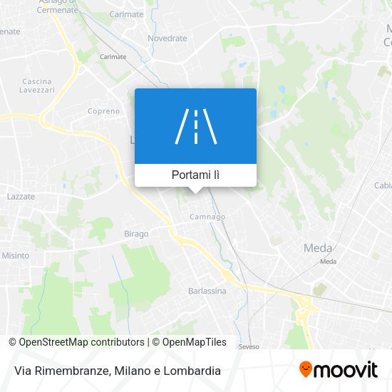 Mappa Via Rimembranze