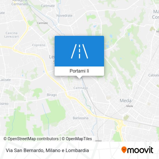 Mappa Via San Bernardo