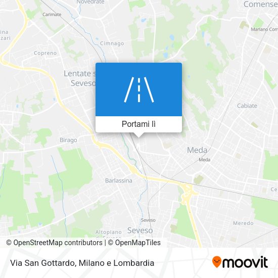 Mappa Via San Gottardo