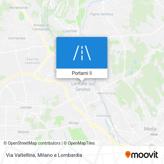 Mappa Via Valtellina