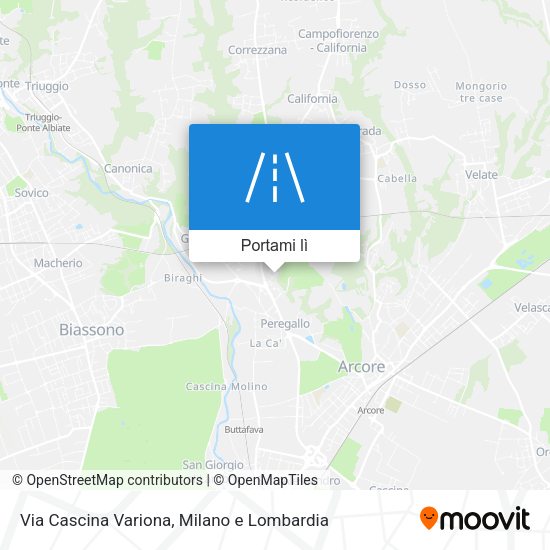 Mappa Via Cascina Variona