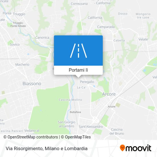 Mappa Via Risorgimento