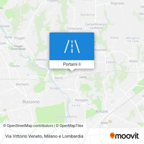 Mappa Via Vittorio Veneto
